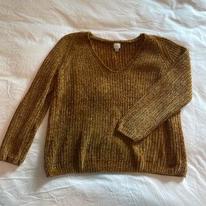 A New Day gold chenille sweater